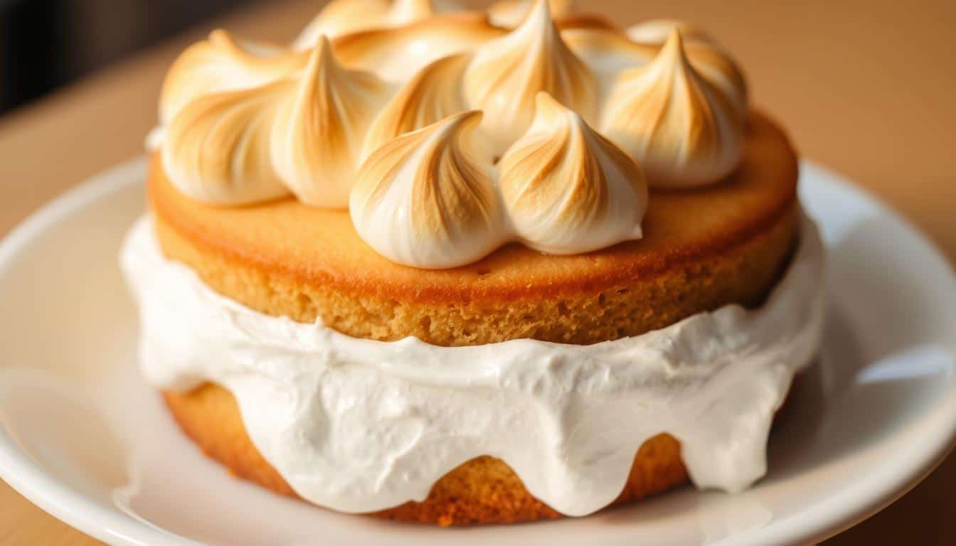 wie gelingt baiserhaube auf kuchen