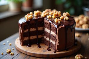 Schoko-Nuss-Kuchen: Himmlisch schokoladig & knackig