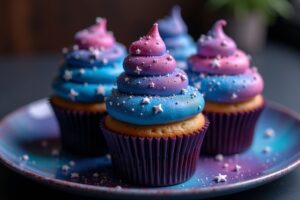 Galaxy Cupcakes: Leckere Kosmostörtchen für deine Gäste