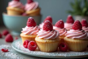 Himmlisch süße Himbeer Cupcakes zum Selbstbacken
