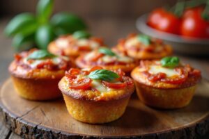 Pizza Muffins - Leckere Minipizzen für unterwegs