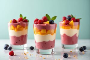 Einfache Desserts im Glas